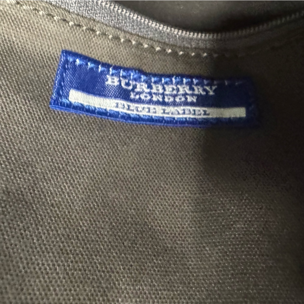 Burberry Blue Label Nova Check Nylon & Leather Shoulder Tote (Diagonal Plaid) - Picture 16 of 16